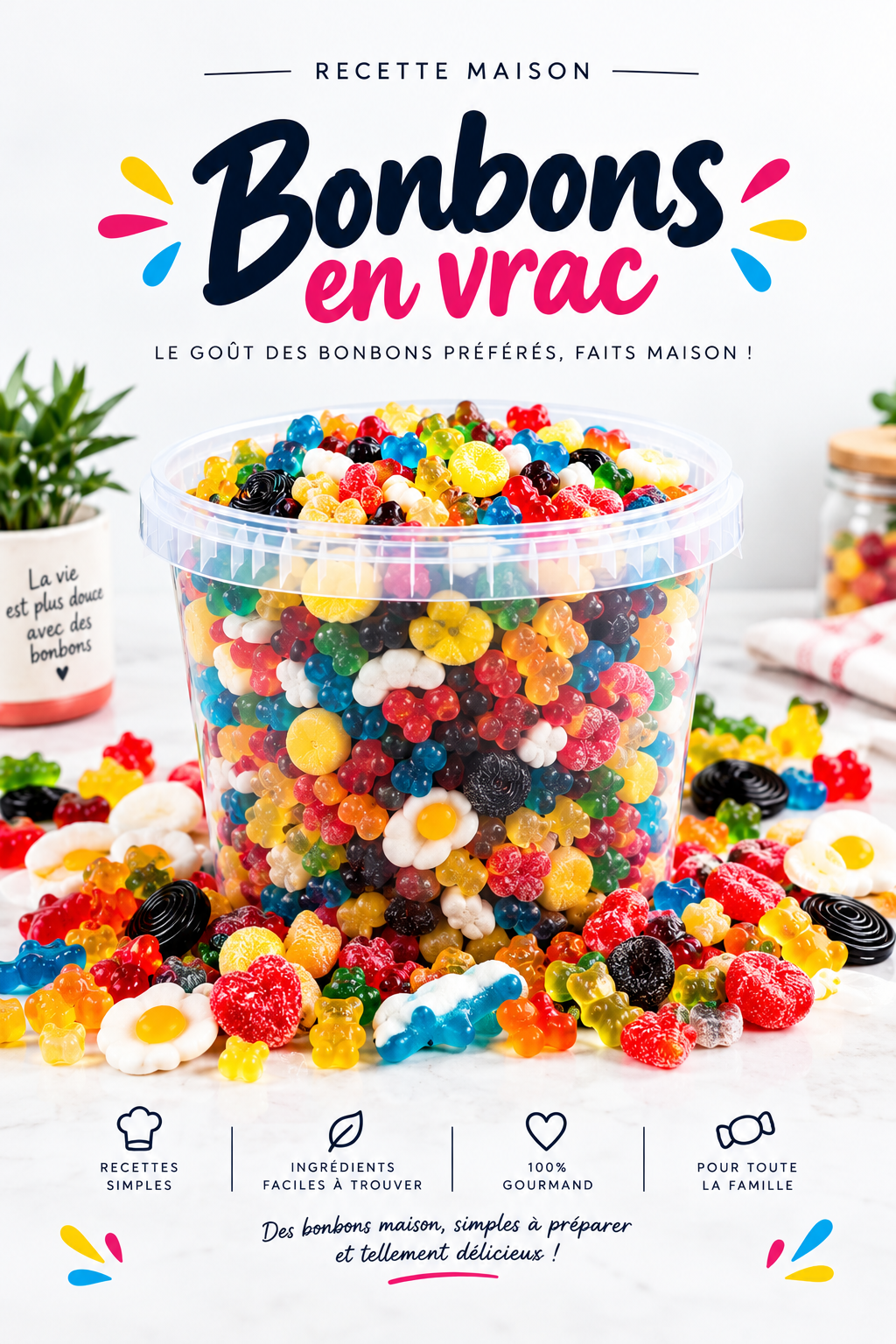 SEAU DE BONBONS Recettes
